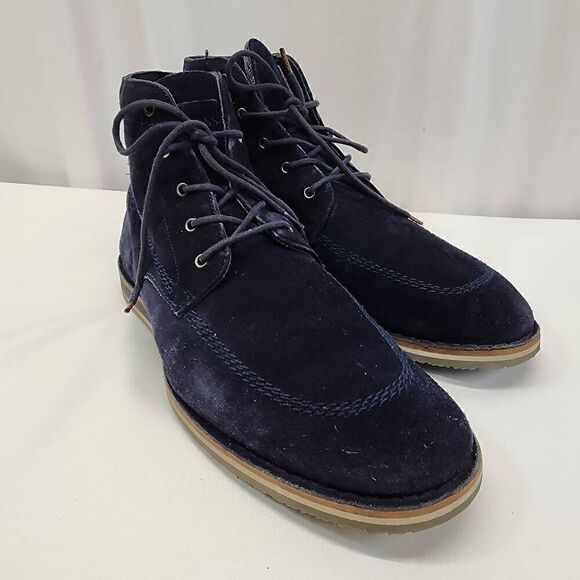 Boss Orange By Hugo Boss Men's Size 44 US 11 Suede navy Voletto Boot P - Picture 1 of 10